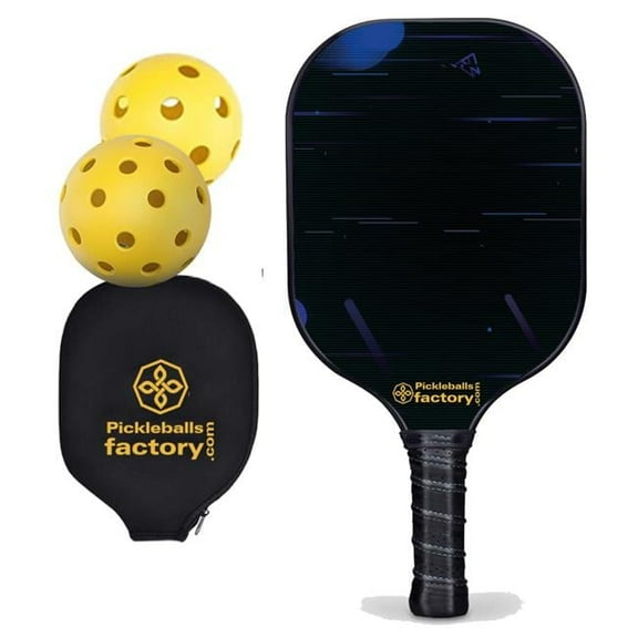 Pickleball Factory PB00060-10-G Custom Pickleball Paddle - Mirs Personalized Pickleball Paddle, Quiet Pickleball Paddles, Glassfiber Graphite