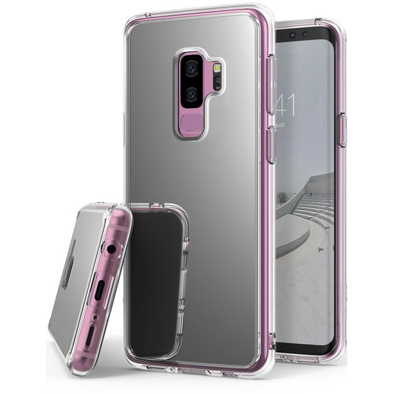 Ringke Mirror Case Compatible with Samsung Galaxy S9 Plus, Bright Luxury Mirror Back Cover - Silver