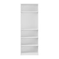 thumbnail image 6 of Kris & Ally Luca Contemporary 5 Shelf Engineered Wood Bookcase with Adjustable Shelves, White, 6 of 9