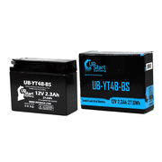 UPSTART BATTERY YT4B-BS Battery Replacement (2.3Ah, 12v, Sealed) Factory Activated, Maintenance Free Battery Compatible with - 2015 Yamaha SR400, 2008 Suzuki DR-Z70, 2009 Suzuki DR-Z70, 2006 Yamaha TTR50E
