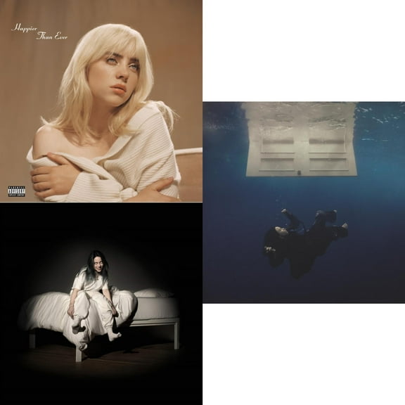 Happier Than Ever (X) (2LP) & When We All Fall Asleep, Where Do We Go? (Pale Yellow LP Vinyl) & Hit Me Hard & Soft (Recycled Black LP Vinyl)