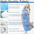 thumbnail image 6 of JOUALY Camping Sleeping Bag, Sleeping Bag for Adults & Kid, 3-4 Seasons Warm Cold Weather, Lightweight, Waterproof, Portable Sleeping Bag for Indoor & Outdoor, Camping, Backpacking, Hiking, 6 of 7