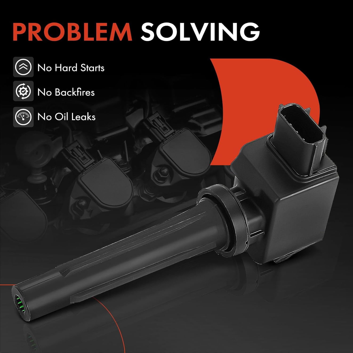 A-Premium Ignition Coil Pack Compatible with Mazda 3 2012-2018 6 2014-2018 CX-3 2013-2019 CX-9 MX-5 Miata 2016-2018 2.0L 2.5L 4-PC