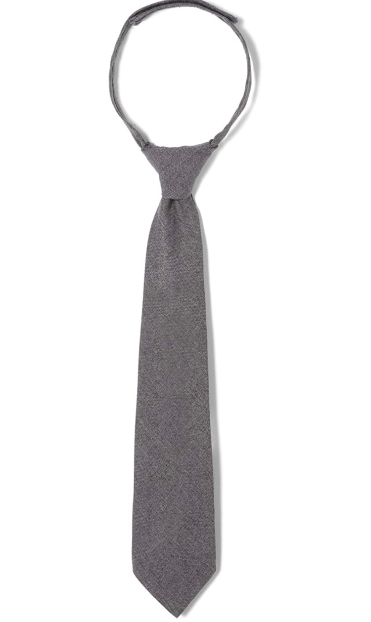 JIER Unisex School Uniform Neckties School Costume Tie Hotel Work Solid Color Lazy tie Square Sailor tie