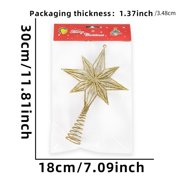 Stable Metal Stars Tree Toppers With Reflective Fronts Perfect For Traditional Modern Holiday Themes