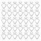 thumbnail image 1 of 50 Pcs Wall Mounted Hooks Suspended Ceiling Hook Metal Cup Hook Hanging Sign Hanger T- Bar Squeeze Clip, 1 of 4