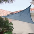 thumbnail image 2 of ShadeLogic Sun Shade Sail Heavy Weight 16 Foot Triangle - Sea Blue, 2 of 5