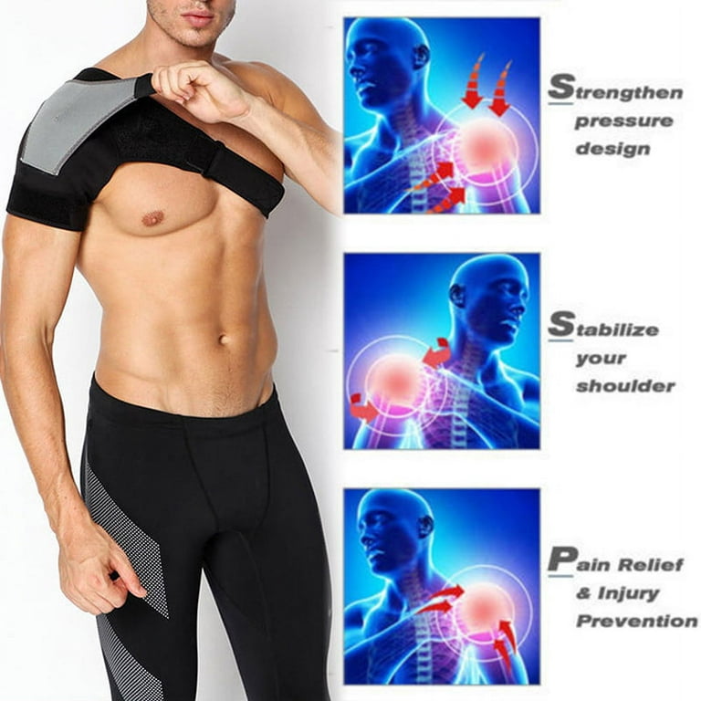 Shoulder Brace Support Compression Sleeve Torn Rotator Cuff Relief