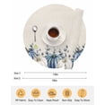thumbnail image 6 of 13 Inch Round Placemats Set of 4, Blue White Non Slip Heat Insulation PP Table Mats, Fall Thanksgiving Harvest Pumpkin Eucalyptus Washable Place Mats for Kitchen Dining Party Table Decor, 6 of 7