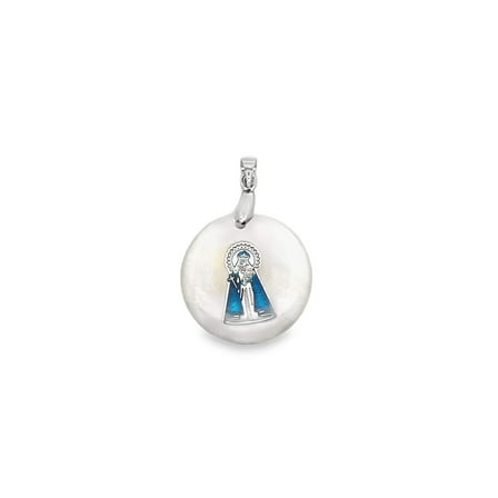 Virgin Mary, Mother of Pearl Pendant