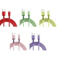 thumbnail image 2 of Câble de Chargement Téléphone Mobile Sortie 3A Câble de Chargement Câble de Chargement Téléphone Cordon USB Téléphone Câble d'Alimentation USB, Rouge, Remplacement pour iOS, 2 m, 2 of 8