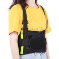 thumbnail image 3 of Adjustable Reinforced Waist Belt Breathable Lumbar Protection Two Brace Band with Reflective StripXL, 3 of 8