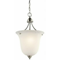 Traditional One Light Chandelier-Brushed Nickel Finish Bailey Street Home 147-Bel-564051