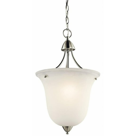 Traditional One Light Chandelier-Brushed Nickel Finish Bailey Street Home 147-Bel-564051