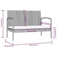 thumbnail image 4 of vidaXL 16 Piece Garden Lounge Set with Cushions Poly Rattan Grey, 4 of 5