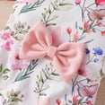 thumbnail image 5 of NAISIBABY Girls Dress Sets, Elegant Cardigan Floral Prints Sleeveless Bow Dress Cute 2-Piece Dresses Pink 9-12Months, 5 of 7
