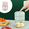 thumbnail image 3 of Wosthever Picadora eléctrica de ajo de 300ML, trituradora de carga USB para verduras, frutas, jengibre, Chile, picadora de carne, accesorios Cocina y Comedor Rosado, 3 of 6