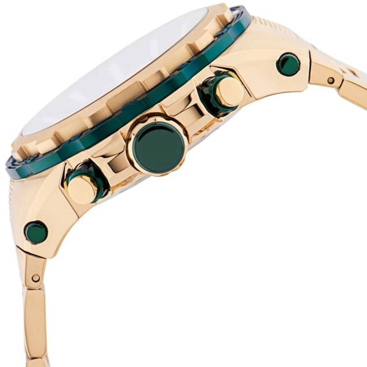 Invicta Men's 34230 Specialty Quartz Multifunction Green, Gold Dial Watch