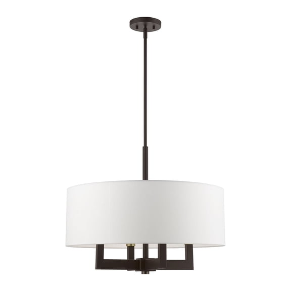 Livex Lighting - Cresthaven - 4 Light Chandelier in Contemporary Style - 24