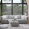 thumbnail image 7 of Grand Patio 28.25''D X 28.25''W X 25''H Wicker Side Table with Storage, Natural Gray, 7 of 7