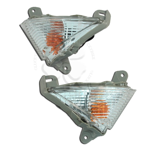 Clear Front Euro Turn Signal Blinker Kawasaki Ninja ZX 6R 10R 14R 650 Z1000 ZG
