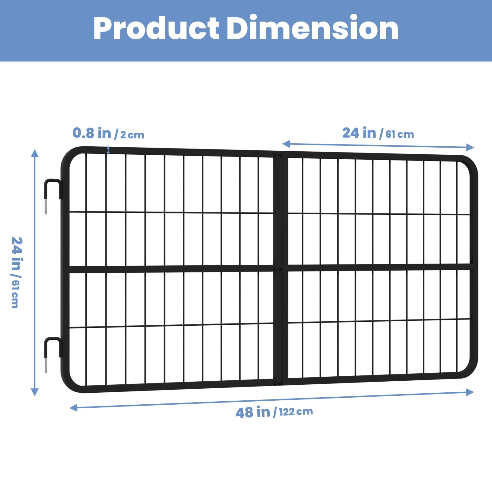 Horse Stall Front Gate, Hygienic Open Wire Mesh, Easy Clean Washable Surface, Horse Stall Gate, Heavy Duty Horse Stall Guard, For Mini Stall, Wash Rack, Aisle