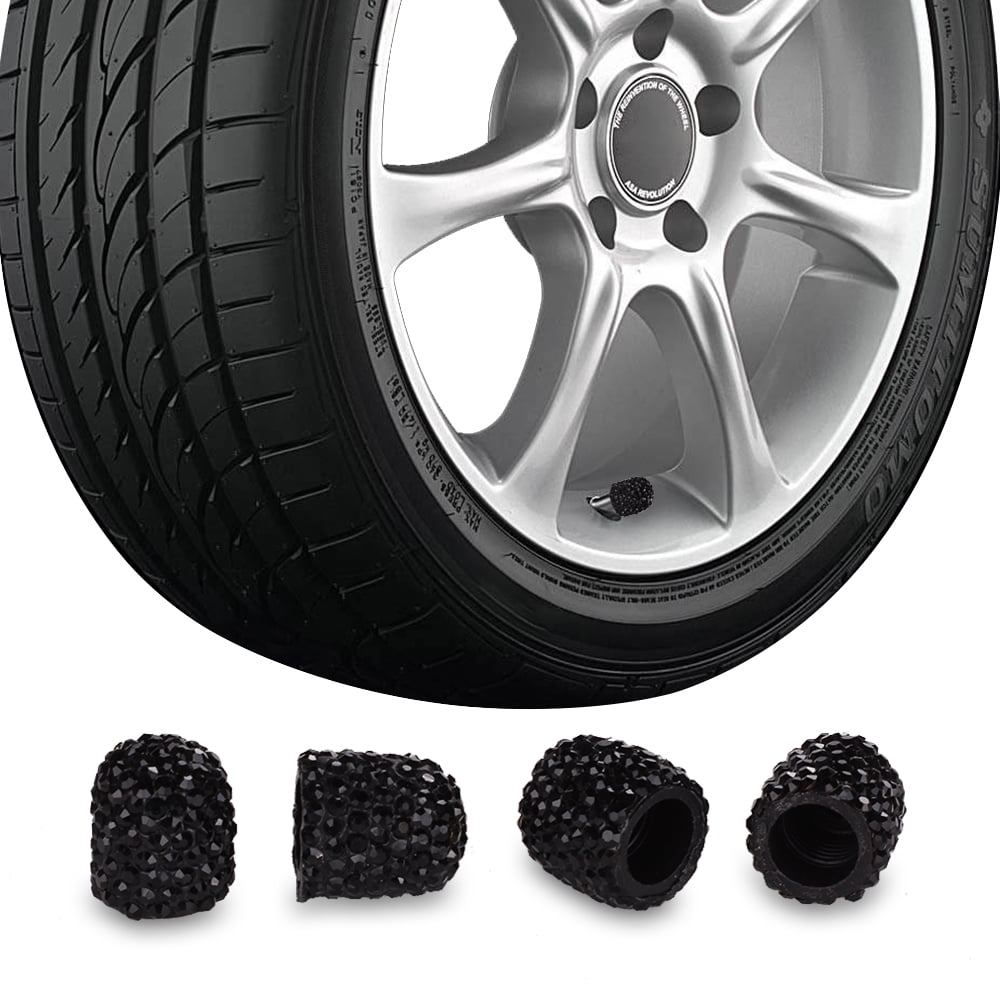 Accessoires De Voiture Bouchons De Valve De Pneu Universels En Cristal Fait Main Avec Des Strass - Chine Capuchon De Valve Anti-poussière Pour Voiture De Bling, Capuchon De Valve Pour Voiture