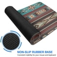 thumbnail image 6 of Long Mouse Pads for Desk,Brown Geometric Triangle Diamond Pattern Desk Mats on Top Of Desks, Desk Mouse Pad Extra Large with 3mm Non-Slip Base and Stitched Edge for Gaming,Office,Work,Home 31.5"x11.8", 6 of 6