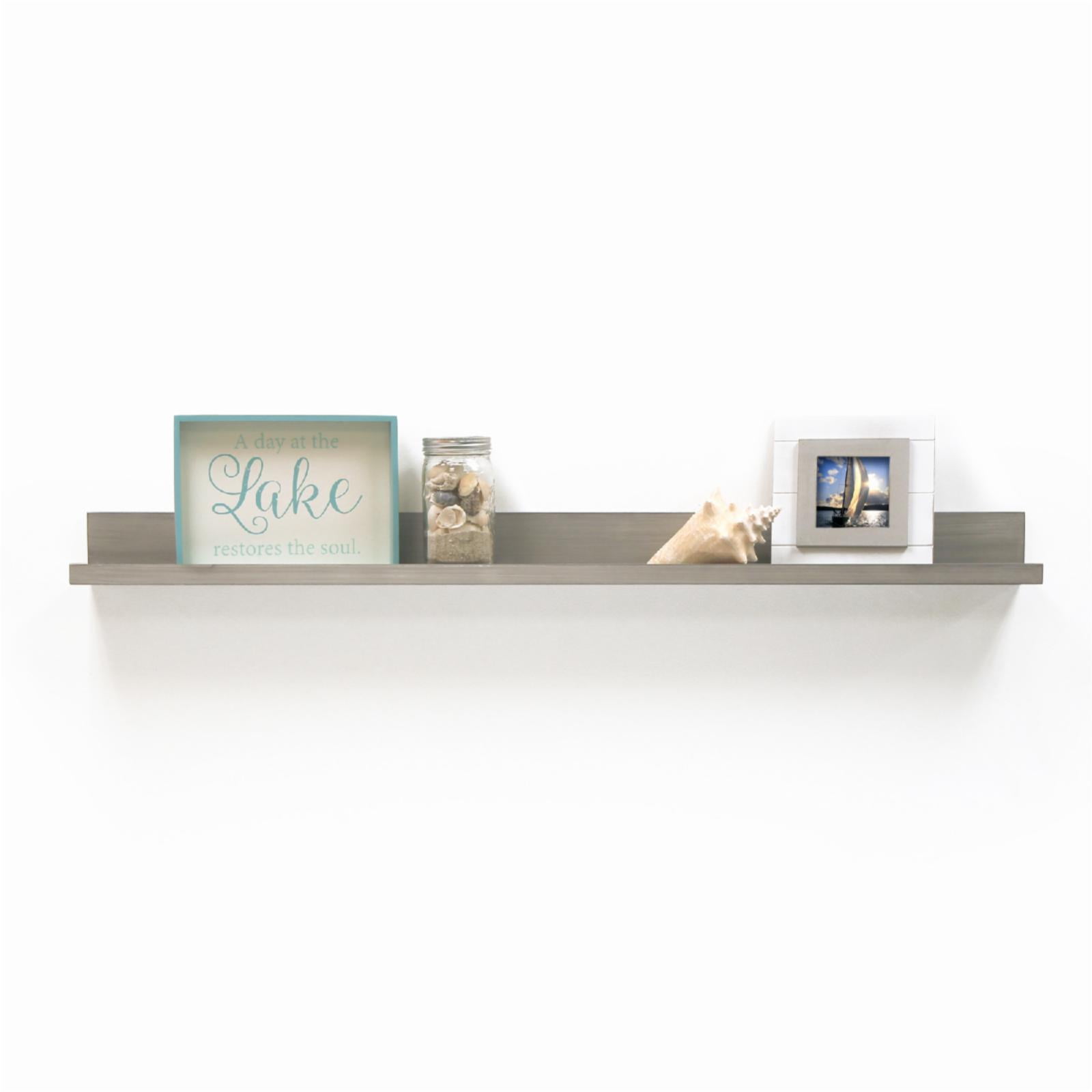 Naiture Diagonal Edge Floating Wall Shelf in 8'' depth 4 Sizes and 2 Finishes 