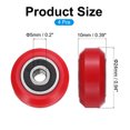 thumbnail image 2 of 4 Pcs Roue d'Imprimante 3D avec Roulement Linéaire 625RS, Roue à Poulie en Plastique pour Imprimante 23D, Rouge, 2 of 5