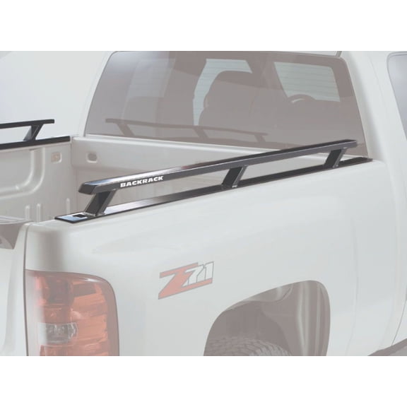 Backrack by RealTruck Side Rails to use w/ Standard Bed | Black, No Drill | 65522 | Compatible with 2019-2024 Chevrolet/GMC Silverado/Sierra 1500 LD/Limited; 2019-2024 Chevy/GMC Silverado/Sierra 1500