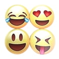thumbnail image 1 of Ensemble de 4 sous-verres Emoji, 1 of 1