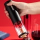 thumbnail image 3 of Abridor de botellas de vino eléctrico abridor de vino con luz indicadora LED sacacorchos automático de acero inoxidable con, 3 of 8