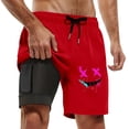 thumbnail image 1 of Youmylove Mens Athletic Shorts Men Swim Trunks With Compresssion Liner Inseam Short Bathing Suit With Pockets Swimming Shorts Stretch Dress Basic Shorts, 1 of 4