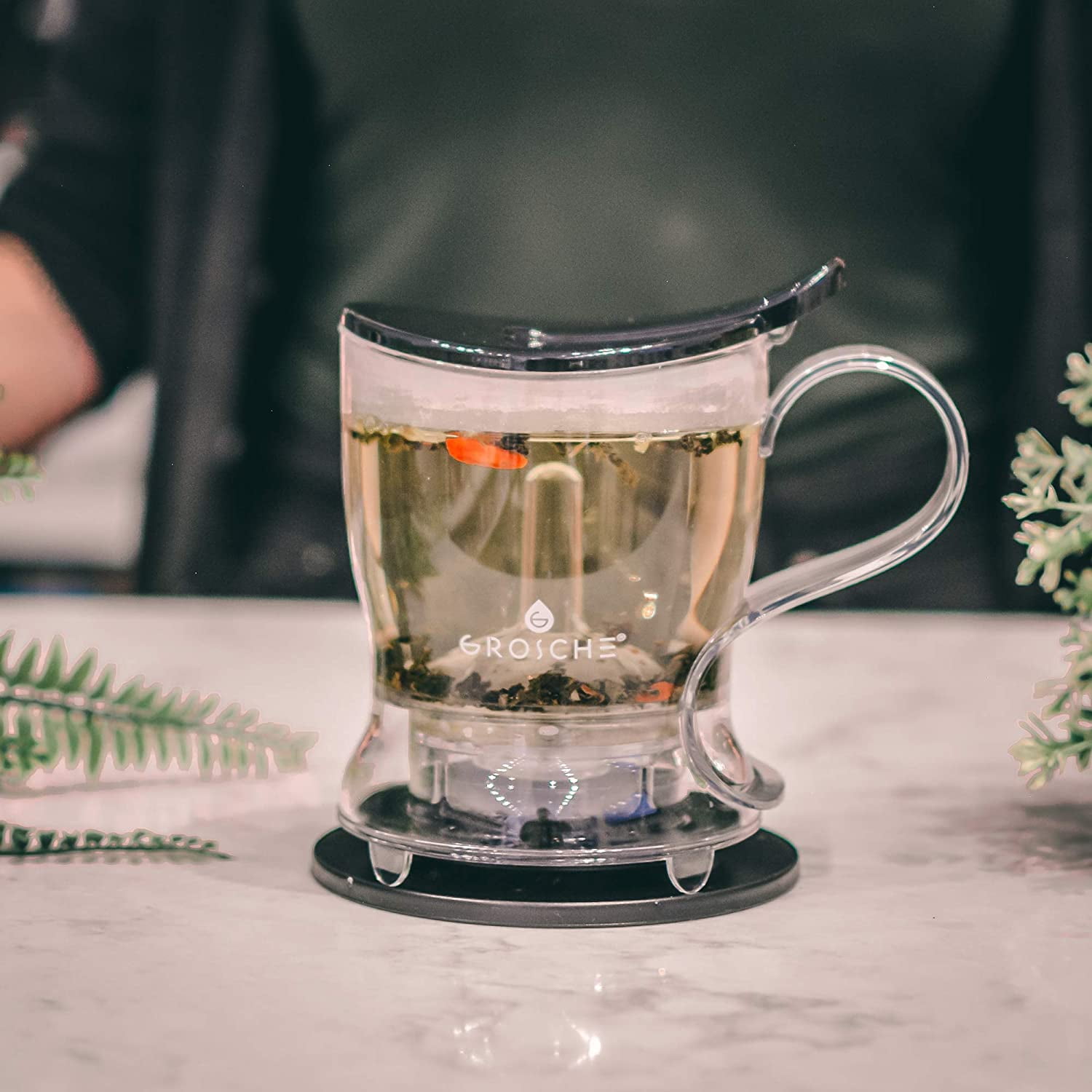 GROSCHE Aberdeen PERFECT TEA MAKER Tea pot with coaster, Tea
