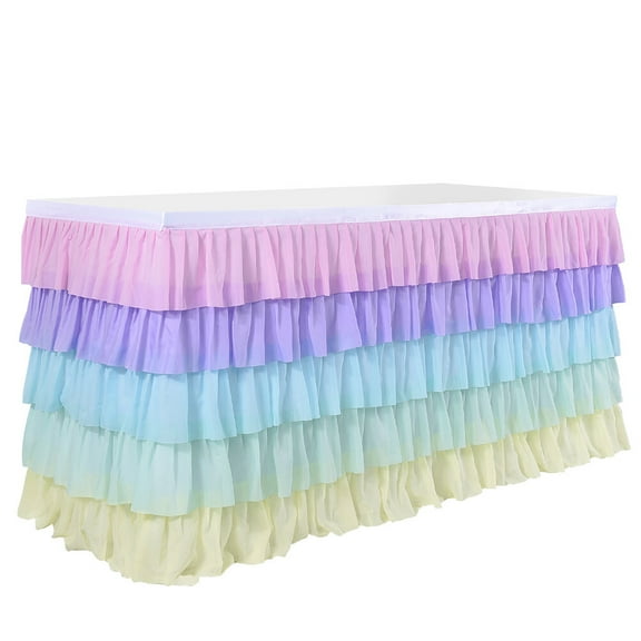 Raindrops Craft Table Skirt Assorted Color Perfect for Party Decor