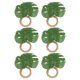 thumbnail image 4 of 6 anillos de servilleta prácticos con hebillas de hojas verdes, decoraciones realistas para anillos de servilleta., 4 of 8