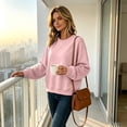 thumbnail image 5 of Oversized Crewneck Sweatshirts for Women Warm Comfy Fleece Cute Sweatshirts | No Hood Scoop Neck, Over Sized Loose Fitted, Lightweight Soft Cozy, Teens Juniors Boyfriend,2XL, 5 of 6