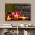 thumbnail image 2 of wall26 Canvas Print Wall Art Zen Atmosphere Massage Stone Tropical Flower Candle Yoga Nature Photography Realism Rustic Scenic Landscape Colorful for Living Room, Bedroom, Bathroom, Office - 16", 2 of 5