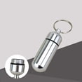 thumbnail image 2 of Cool New Capsule Safe Container Keyring Drug Medicine Money Bottle Keychain Holder Pill Box Case, 2 of 8