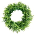 thumbnail image 2 of Artificial Wreath Green Leaves for Home Decor Flower All Seasons 49cm, 2 of 8
