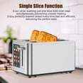 thumbnail image 2 of TAZTIR Touch Screen Toaster 2 Slice, Stainless Steel Toasters Digital Timer 2 Slot Toasters, 6 Shade Settings 6 Bread Types for Bagel,Defrost，, 2 of 9