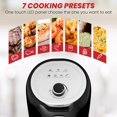 thumbnail image 5 of Lumme Air Fryer Digital 2.1Quarts Adjustable Timer Air Fryer Oven w/ Space Saving Flat Basket, Healthy Oil-Free Airfryer & Auto Shutoff, Dishwasher Safe Parts, BPA-Free, Black (2 L), 5 of 6