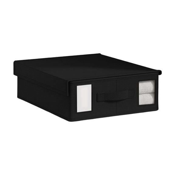 JoyMoreHome Bed Sheet Organizer, Linen Closet Organizers and Storage, Foldable Cube Sheet Set Organizer