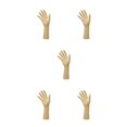 thumbnail image 1 of Wweixi Chic Chain Hand Model Shop Display Holder for Stunning Jewelry Showcase Yellow Skin Color 25.5cm 5Set, 1 of 6