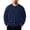Navy, variant on Horkkom Crewneck Sweatshirt Men Long Sleeve Work Casual Shirts Oversized Loose Sweatshirts with Pockets L
