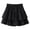 Black, variant on Teen Girls Pleated Skirts Tiered Ruffle Elastic High Waist Flared Hem Skirt Casual Summer Kids Stylish Dance Half Body Skorts
