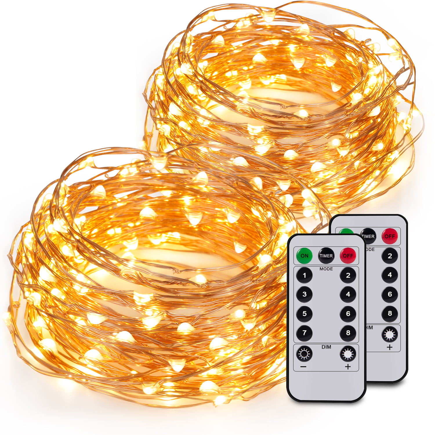 Dropship 4 Packs; Fairy String Lights Christmas Lights; 90LED 8 Modes  Dimmable String Fairy Lights With Remote Control; Waterproof Copper Wire  Decorative Hanging to Sell Online at a Lower Price
