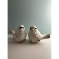 thumbnail image 4 of Farmhouse Bird Decor Resin Bird Figurines - Set of 2, Vintage & Modern Bird Decor Statue for Home Decor Accents, Cottage Bird Ornaments Decoration New White Carved Rustic Bird Figurine, 4 of 5