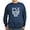 Navy, variant on CafePress - Pi Sigma Epsilon White Logo Sweatshirt - Classic Crew Neck Sweatshirt